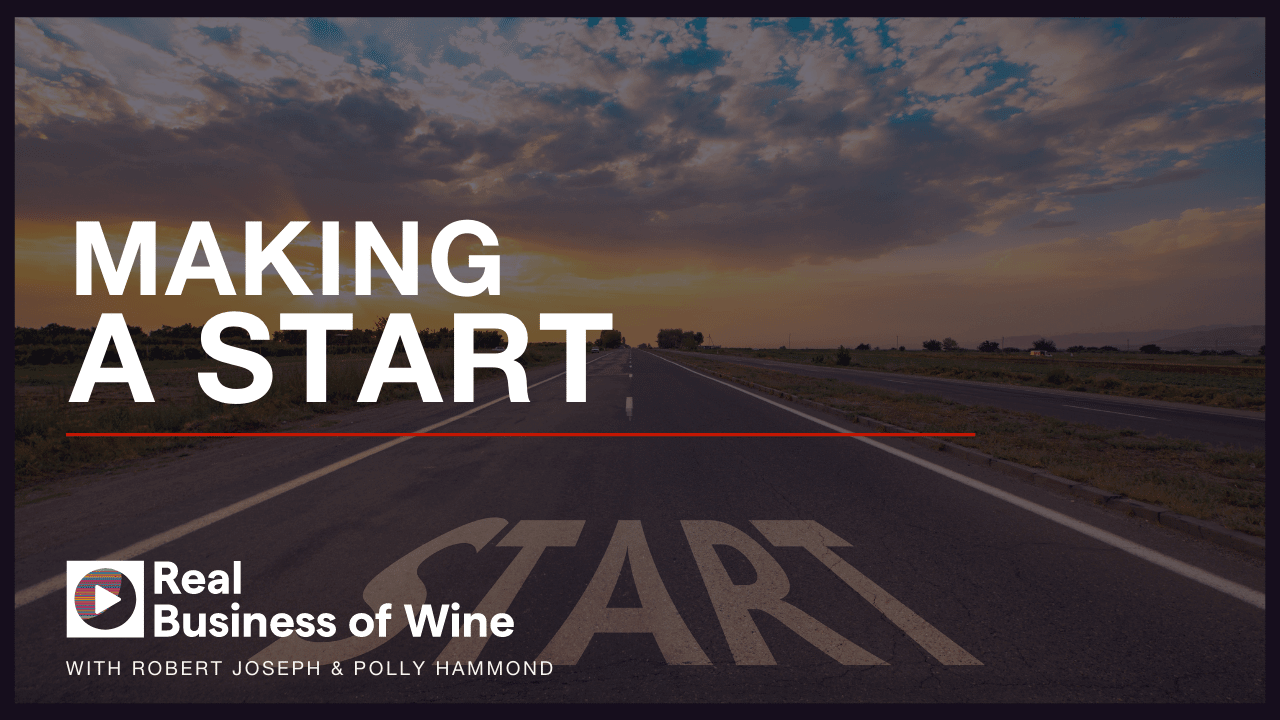 A road that runs until the horizon, and says START. Text on top of that picture says "Making a start"