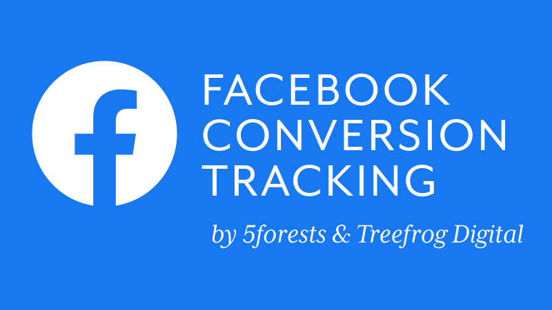 blue and white Facebook Conversion Tracking Badge