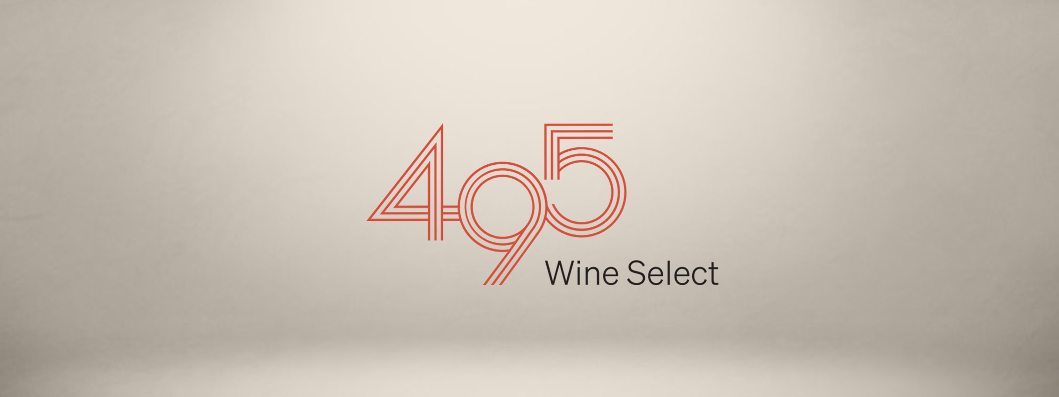 495 Wine Select logo overtop of a styled background