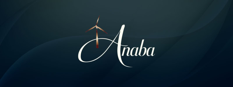 Anaba Wines logo overtop of a stylized background