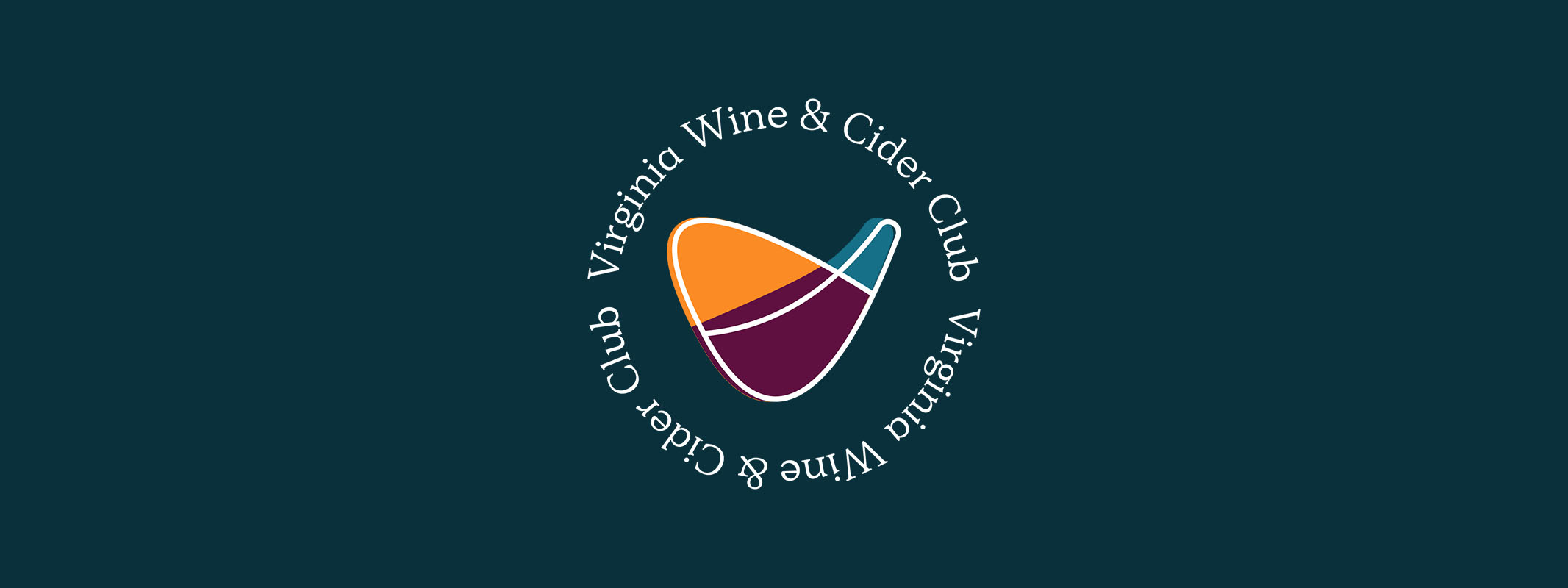 Virginia Wine Club logo superimposed onto a hunter green background 