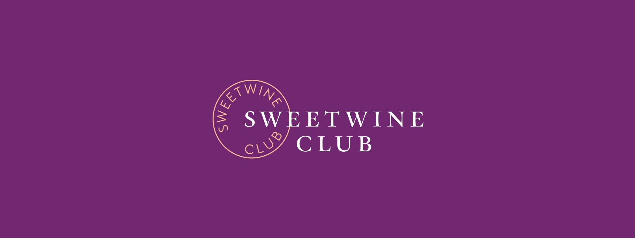 Sweet Wine Club logo superimposed over a purple background