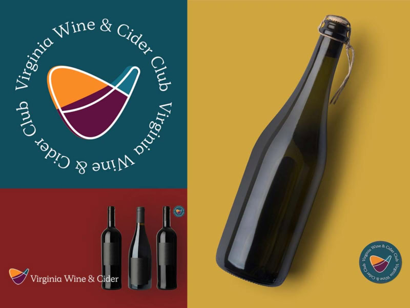 Virginia Wine Club visual branding example