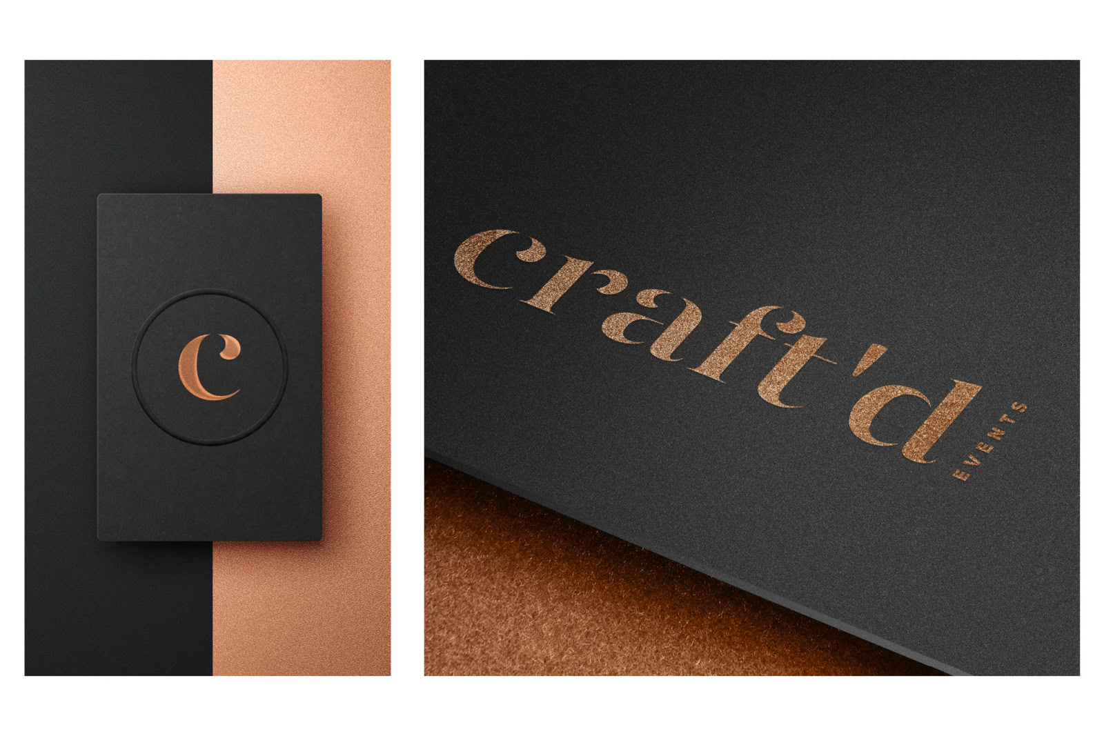 Craft'd Global branding as it appears on print collateral