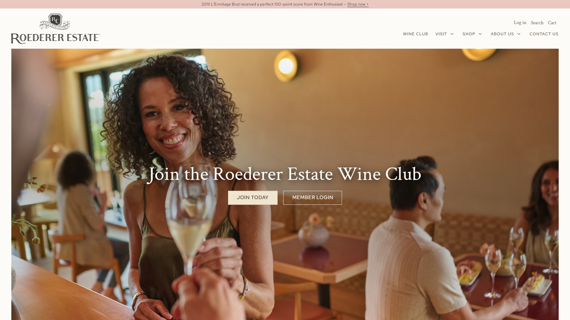 The Roederer Estate wine club page now: Join the Roederer Estate Wine Club